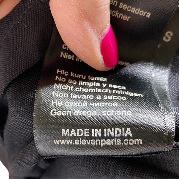 Eleven Paris Dress Teagle Bird Print With Cut Out Back ASOS M Size 8 US - Picture 11 of 16